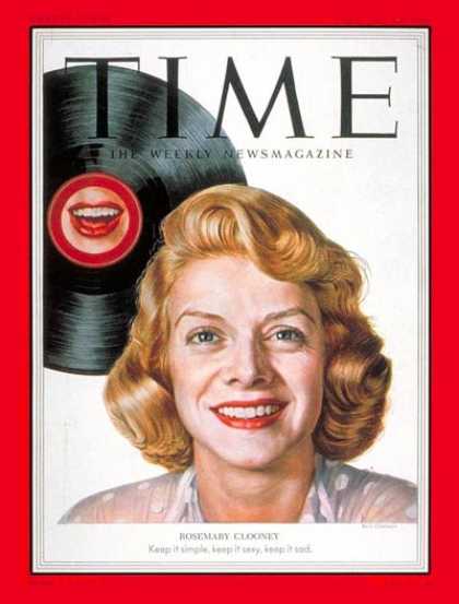 Time - Rosemary Clooney - Feb. 23, 1953 - Singers - Music