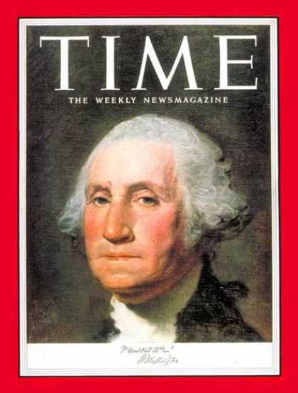 Time - George Washington - July 6, 1953 - Founding Fathers - Most Popular - U.S. Presid