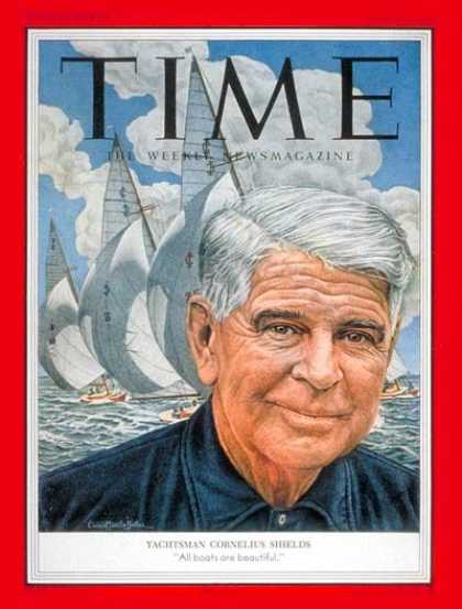 Time - Cornelius Shields - July 27, 1953 - Yachting - Boats - Sports