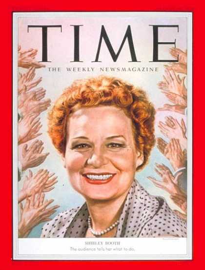 Time - Shirley Booth - Aug. 10, 1953 - Television - Theater - Actresses - Broadway
