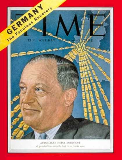 Time - Heinz Nordoff - Feb. 15, 1954 - Cars - Volkswagen - Automotive Industry - Transp