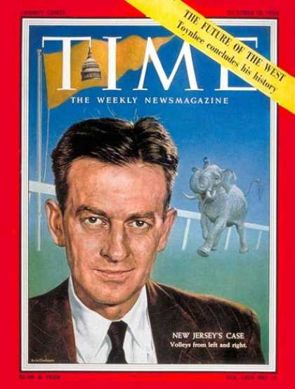 Time - Clifford Case, Jr. - Oct. 18, 1954 - New Jersey - Politics