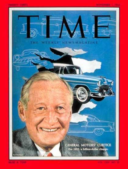 Time - Harlow H. Curtice - Nov. 1, 1954 - Harlow Curtice - General Motors - Cars - Auto