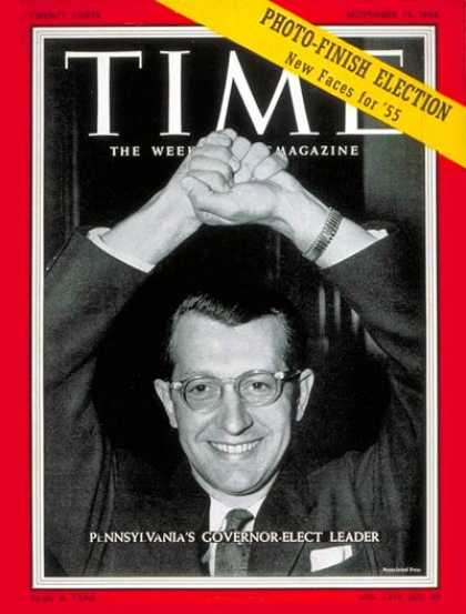Time - George M. Leader - Nov. 15, 1954 - Governors - Pennsylvania - Politics