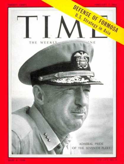 Time - Alfred M. Pride - Feb. 7, 1955 - Navy - Military