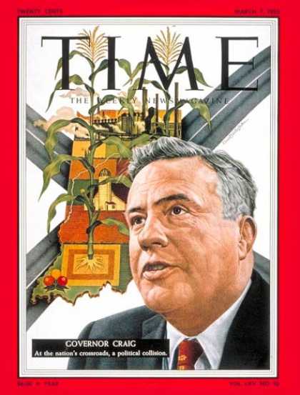 Time - Gov. George Craig - Mar. 7, 1955 - Governors - Politics