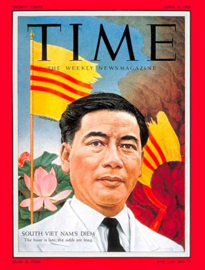 Time - Ngo Dinh Diem - Apr. 4, 1955 - Vietnam War - Vietnam