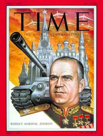 Time - Marshall Georgy Zhukov - May 9, 1955 - Russia - Military