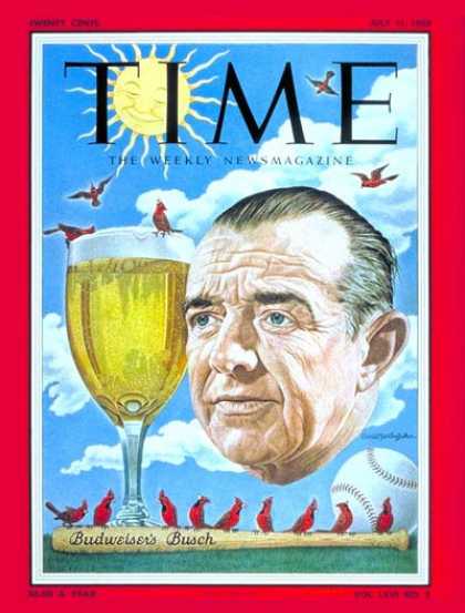 Time - August Anheuser Busch Jr. - July 11, 1955 - Beer - Business