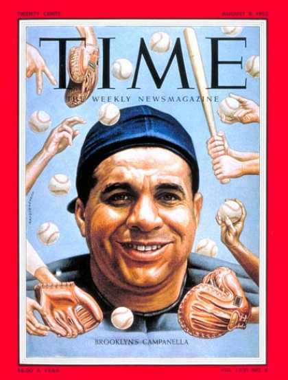 Time - Roy Campanella - Aug. 8, 1955 - Baseball - New York - Sports
