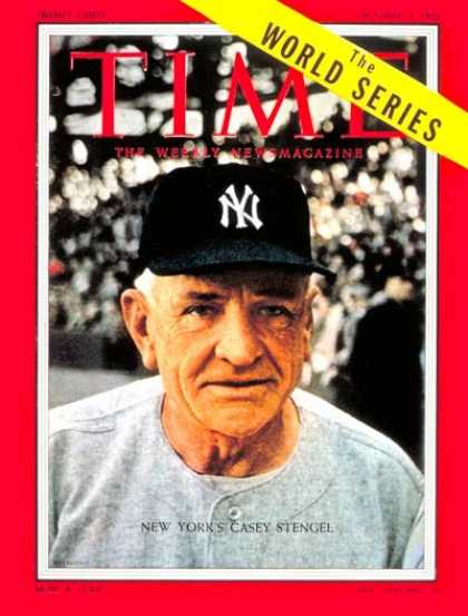 Time - Casey Stengel - Oct. 3, 1955 - Baseball - New York - Sports