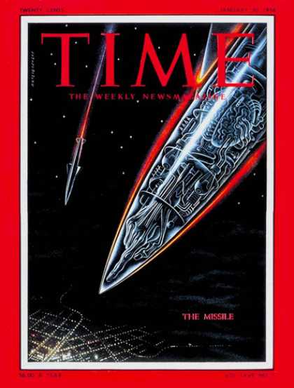 Time - The Missile - Jan. 30, 1956 - Missiles - Cold War - Nuclear Weapons - Weapons