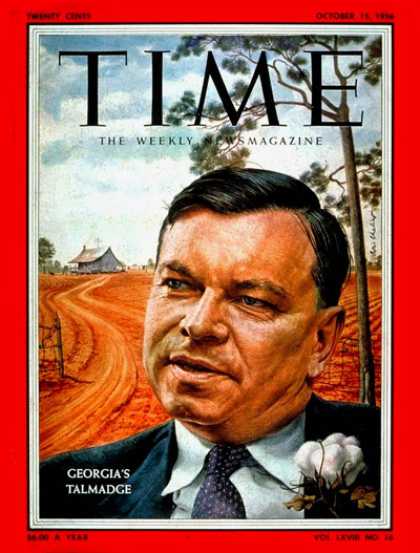 Time - Herman Tamadge - Oct. 15, 1956 - Business