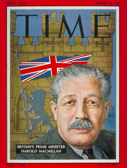 Time - Harold Macmillan - Jan. 21, 1957 - Great Britain - Palestine