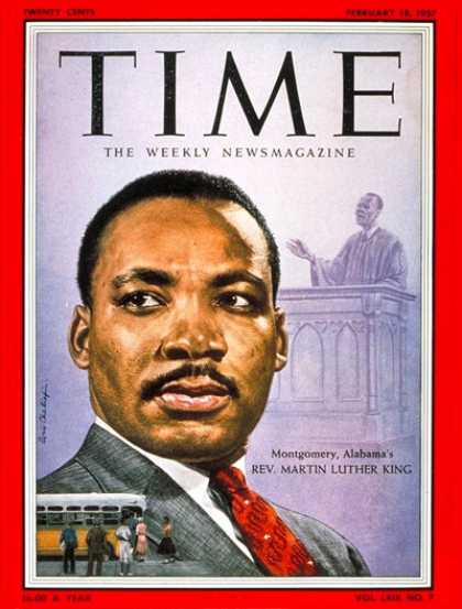 Time - Martin Luther King - Feb. 18, 1957 - Civil Rights - Society - Religion - Most Po