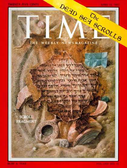 Time - The Dead Sea Scrolls - Apr. 15, 1957 - Israel - Jordan - Religion - Middle East