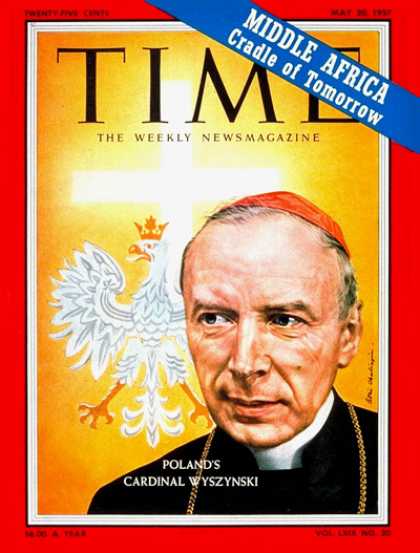 Time - Cardinal Wyszynski - May 20, 1957 - Religion - Christianity - Cardinals