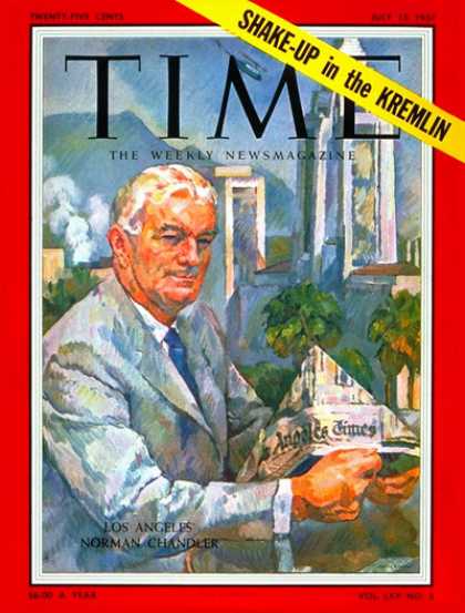 Time - Norman Chandler - July 15, 1957 - Journalism - Media