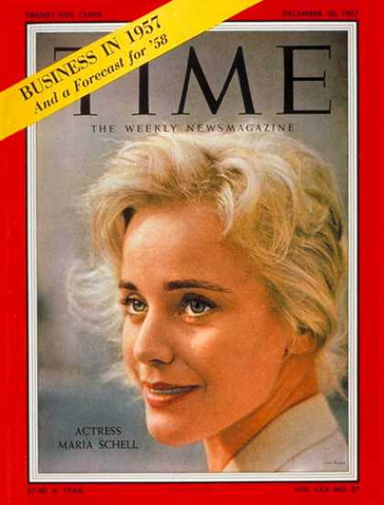 Time - Maria Schell - Dec. 30, 1957 - Actresses - Movies