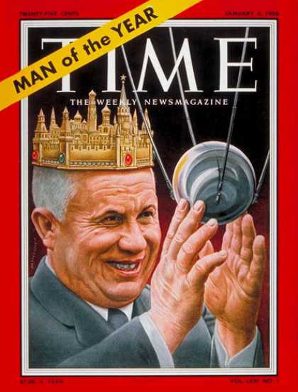 Time - Nikita Khrushchev, Man the Year - Jan. 6, 1958 - Nikita Khrushchev - Person of