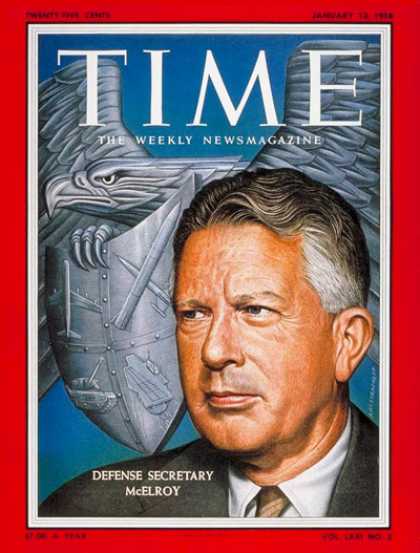 Time - Neil McElroy - Jan. 13, 1958 - Military - Politics