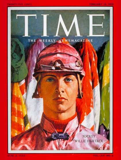 Time - Willie Hartack - Feb. 10, 1958 - Horse Racing - Sports