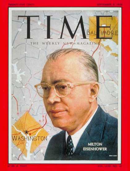 Time - Milton Eisenhower - Sep. 8, 1958 - Politics