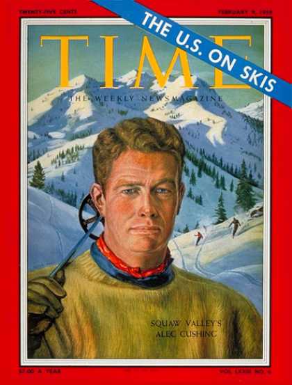 Time - Alec Cushing - Feb. 9, 1959 - Skiing - Sports