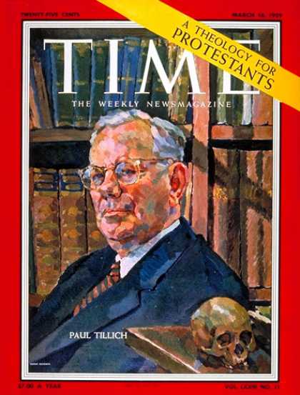 Time - Paul Tillich - Mar. 16, 1959 - Religion - Christianity