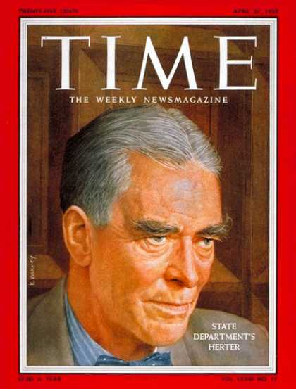 Time - Christian A. Herter - Apr. 27, 1959 - Politics