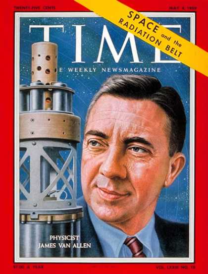 Time - James Van Allen - May 4, 1959 - Physicists - Space Exploration