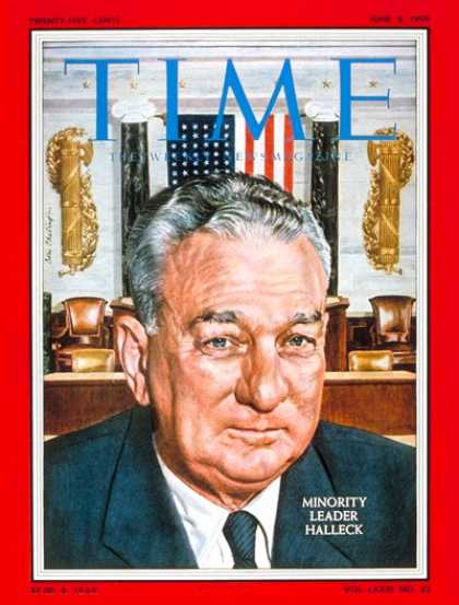 Time - Charles Halleck - June 8, 1959 - Congress - Indiana - Politics