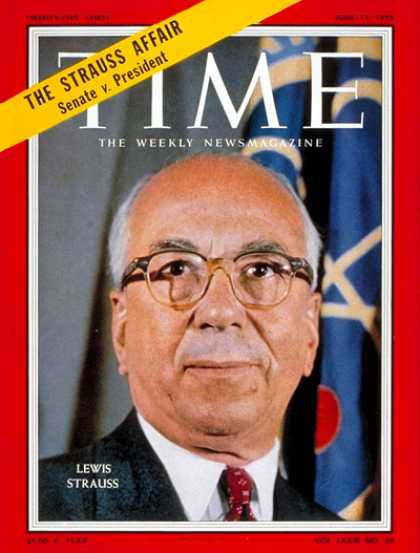 Time - Lewis Strauss - June 15, 1959 - Business - Politics