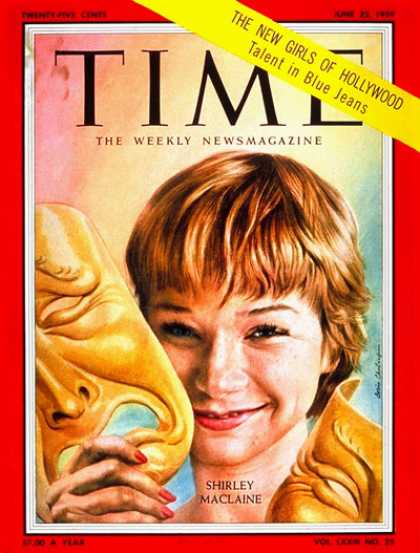 Time - Shirley MacLane - June 22, 1959 - Shirley MacLaine - Actresses - Movies