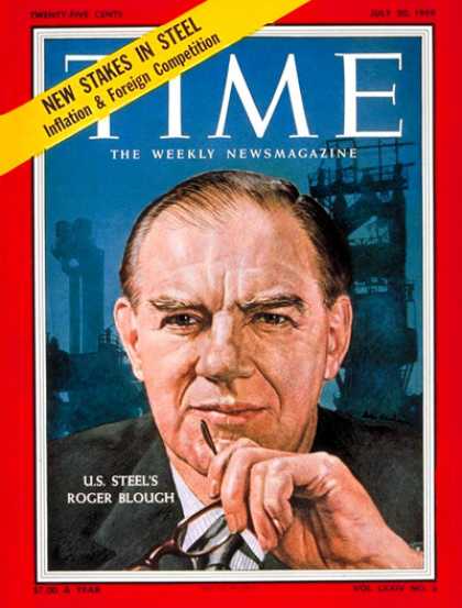 Time - Roger Blough - July 20, 1959 - Economy - Steel - Business