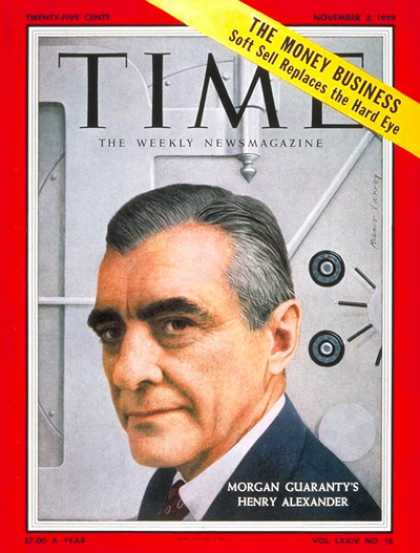 Time - Henry Aexander - Nov. 2, 1959 - Business - Banking - Economy