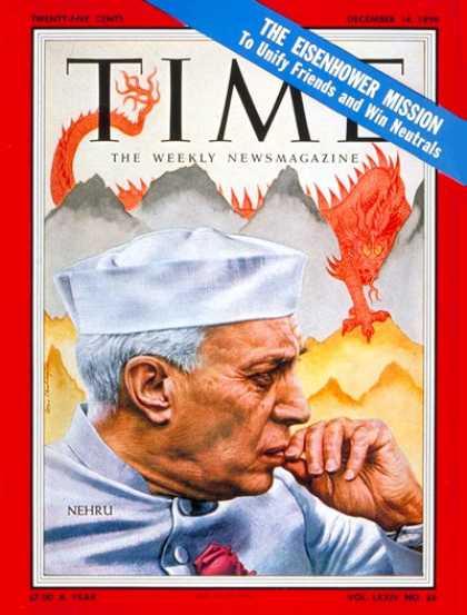 Time - Jawaharlal Nehru - Dec. 14, 1959 - India - Red China