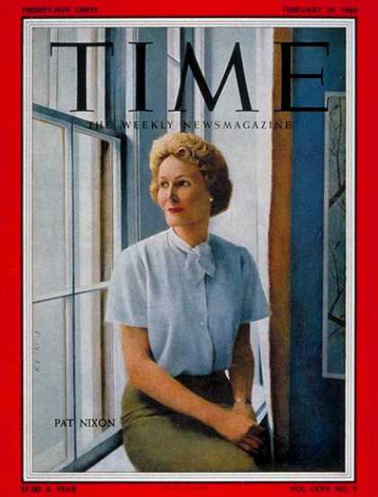 Time - Pat Nixon - Feb. 29, 1960 - First Ladies