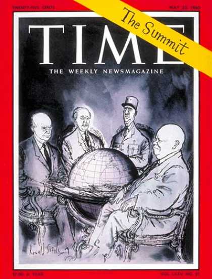 Time - Paris Summit - May 23, 1960 - Cold War - France - Russia - Great Britain