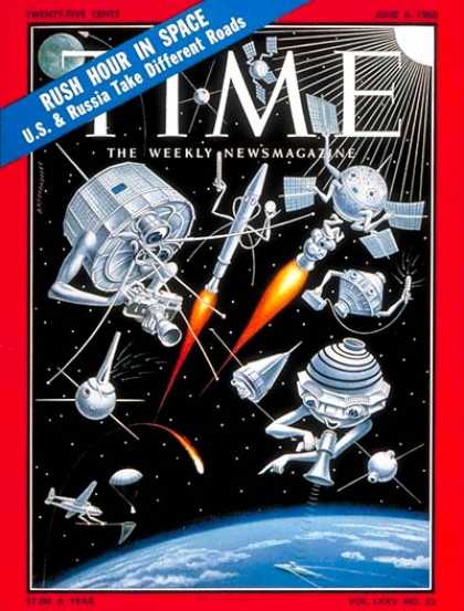 Time - U.S. Satellites - June 6, 1960 - NASA - Spacecraft - Satellites - Space Explorat