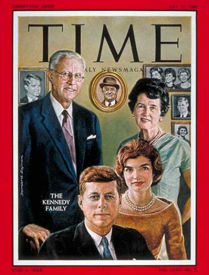 Time - The Kennedy Family - July 11, 1960 - John F. Kennedy - Jacqueline Kennedy - Kenn