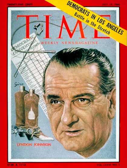Time - Lyndon B. Johnson - July 18, 1960 - Presidential Elections - Texas - Politics