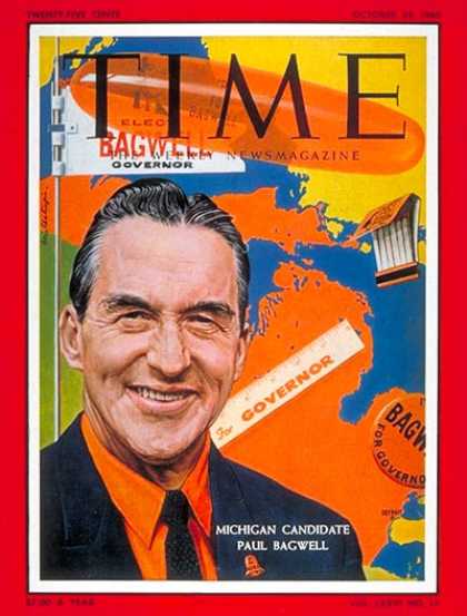 Time - Gov. Paul Bagwell - Oct. 24, 1960 - Governors - Politics