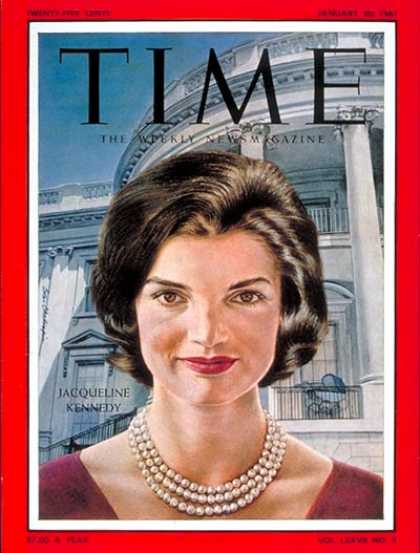 Time - Jacqueline Kennedy - Jan. 20, 1961 - Kennedys - Most Popular - First Ladies