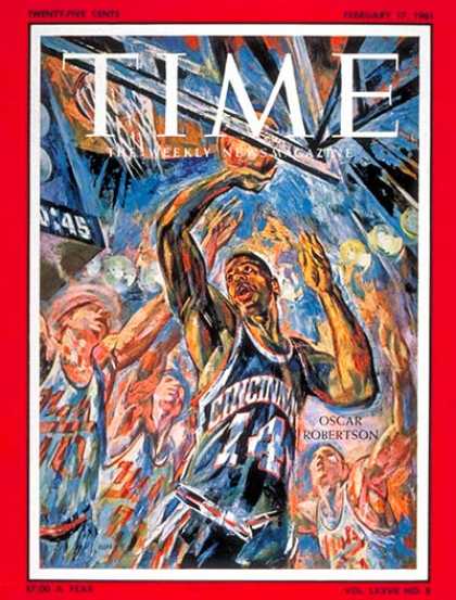 Time - Oscar Robertson - Feb. 17, 1961 - Basketball - Sports
