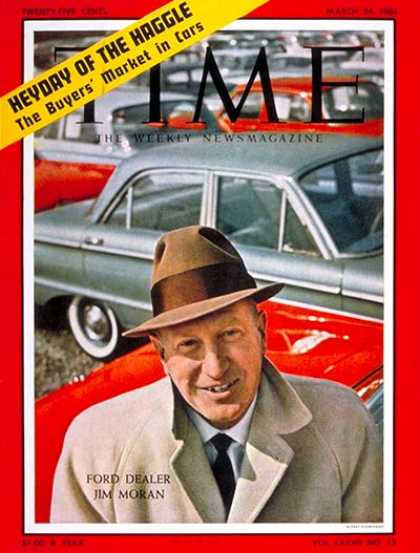 Time - James M. Moran - Mar. 24, 1961 - Cars - Automotive Industry - Transportation - B