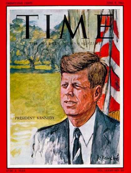Time - John F. Kennedy - June 9, 1961 - U.S. Presidents - Kennedys - Most Popular - Pol