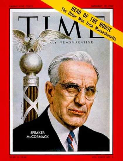 Time - John W. McCormack - Jan. 19, 1962 - Congress - Politics