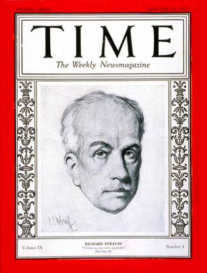 Time - Richard Strauss - Jan. 24, 1927 - Composers - Classical Music - Music
