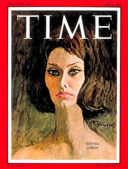 Time - Sophia Loren - Apr. 6, 1962 - Actresses - Most Popular - Movies